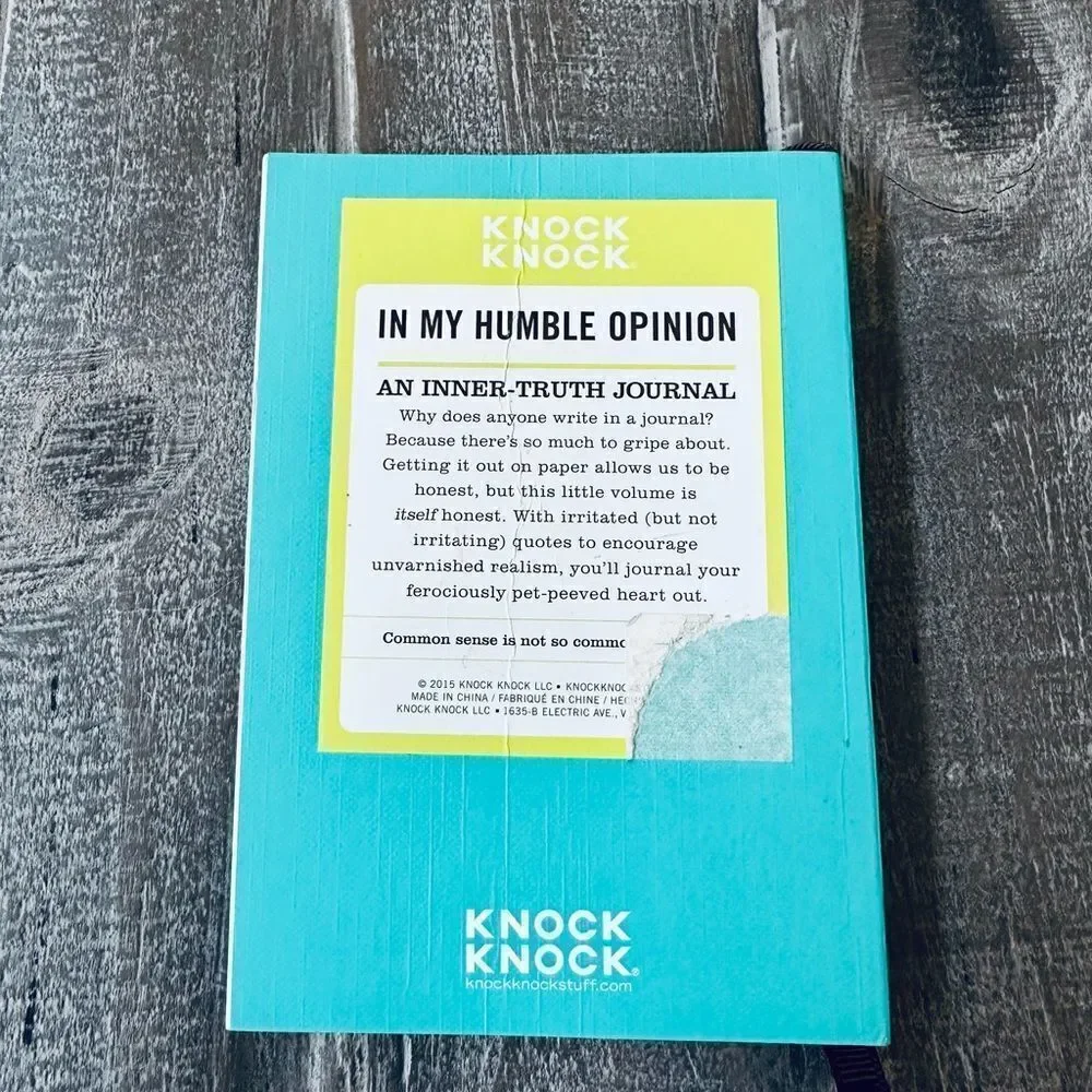 In My Humble Opinion Funny Venting Journal